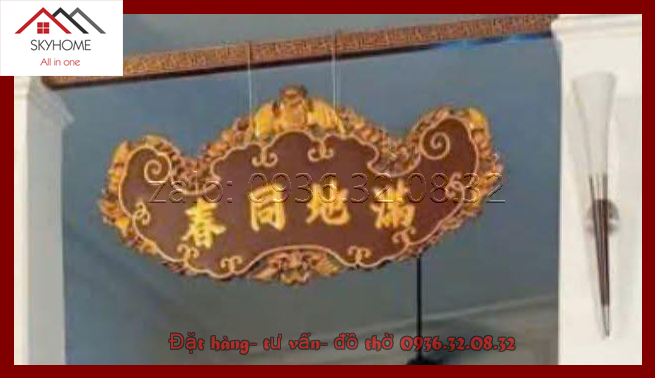 Hoành phi gỗ: Mãn Địa Đồng Xuân